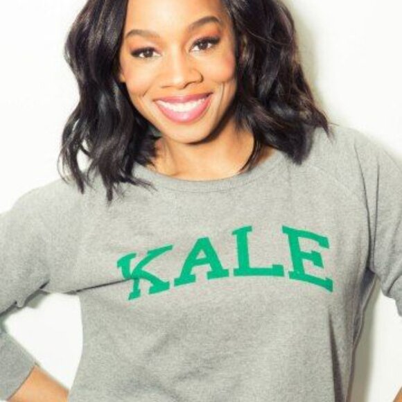 Suburban Riot - KALE Crewneck Pullover Sweatshirt | Small | Heather Gray & Green - Picture 4 of 11